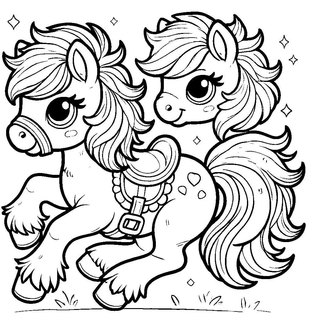 coloriage-poney Page 6