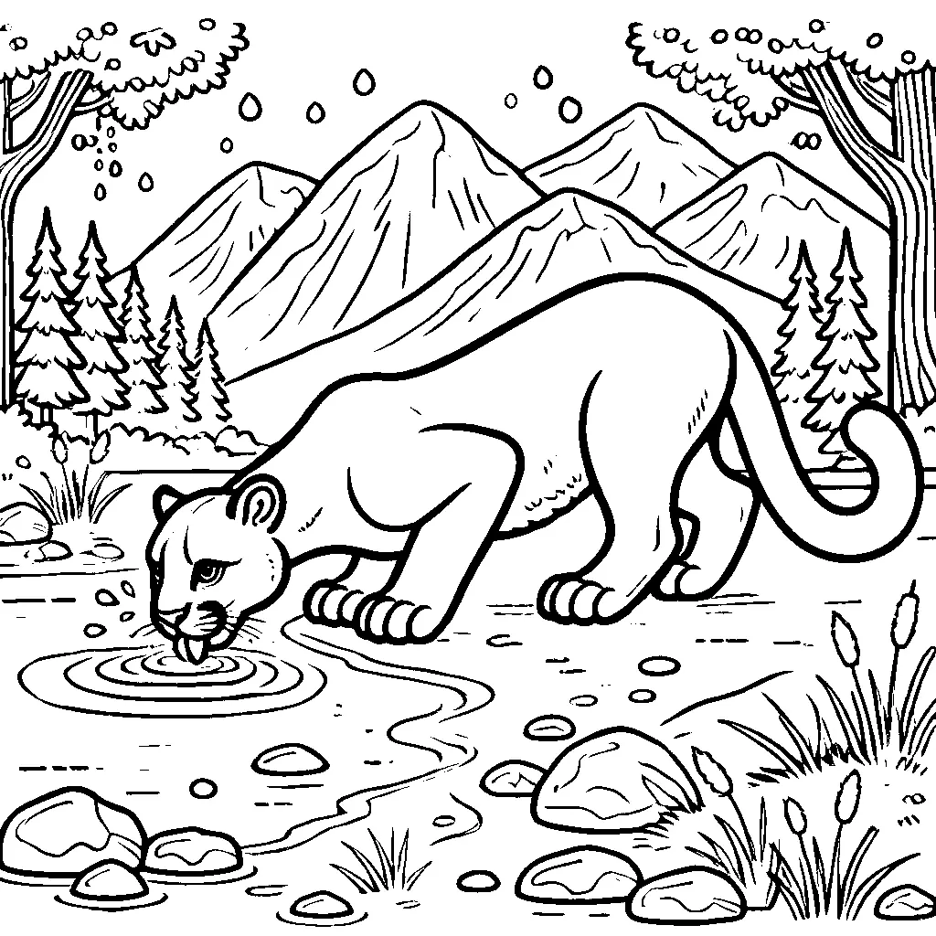 coloriage-puma Page 14