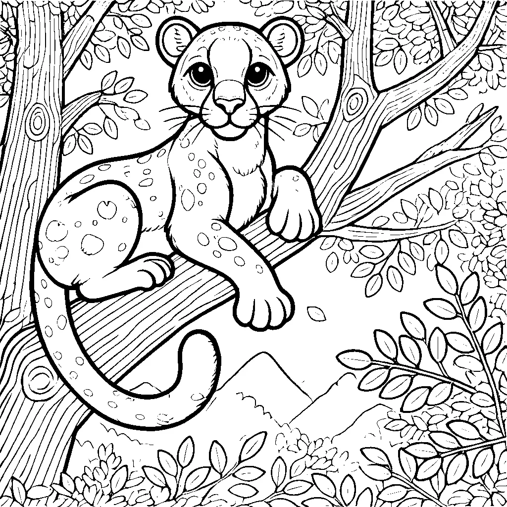 coloriage-puma Page 16