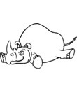 imprimer dessin rhinoceros