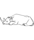 coloriage dessin rhinoceros