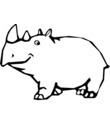 dessin rhinoceros gratuit