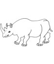 coloriage rhinoceros gratuit