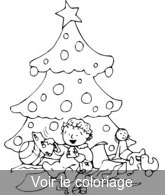  image sapin-noel a colorier