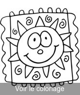 Coloriage Soleil dessin d'enfant | Toupty.com