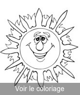 Coloriage Un sympathique grand soleil | Toupty.com