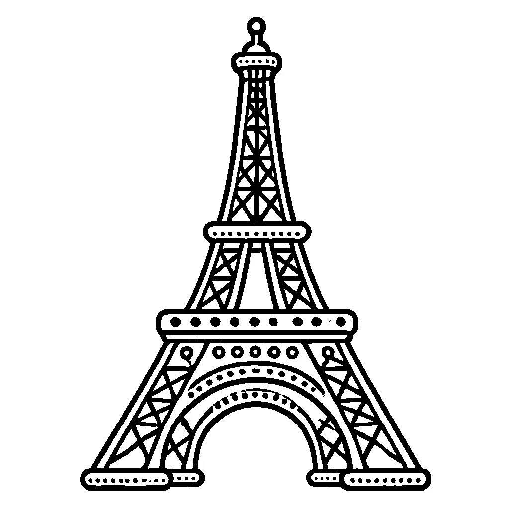 coloriage-tour-eiffel Page 10