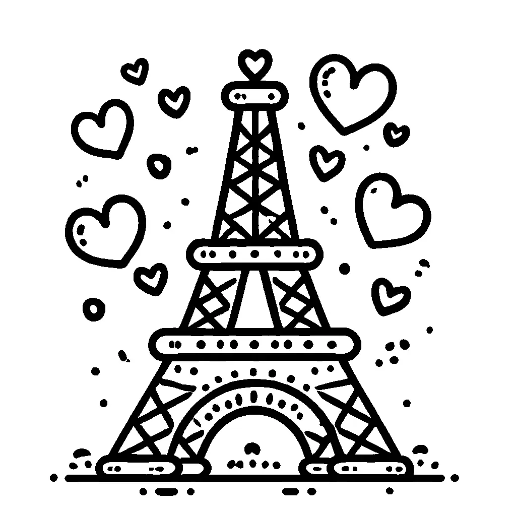 coloriage-tour-eiffel Page 15