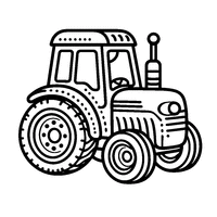 Coloriage Tracteur pour enfant | Toupty.com