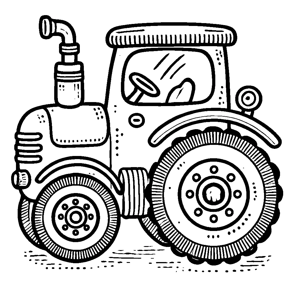 coloriage-tracteur Page 5