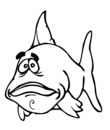 dessin poisson pour coloriage