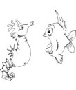dessin et coloriage poisson