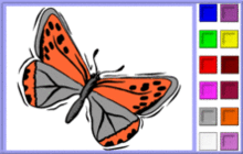 coloriage en ligne 4 papillon