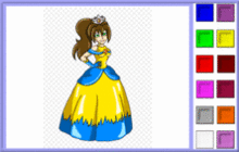 coloriage princesse 4 en ligne 