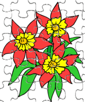 puzzle de fleurs