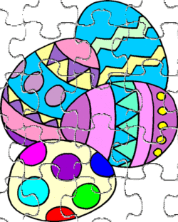 puzzles de paques a colorier